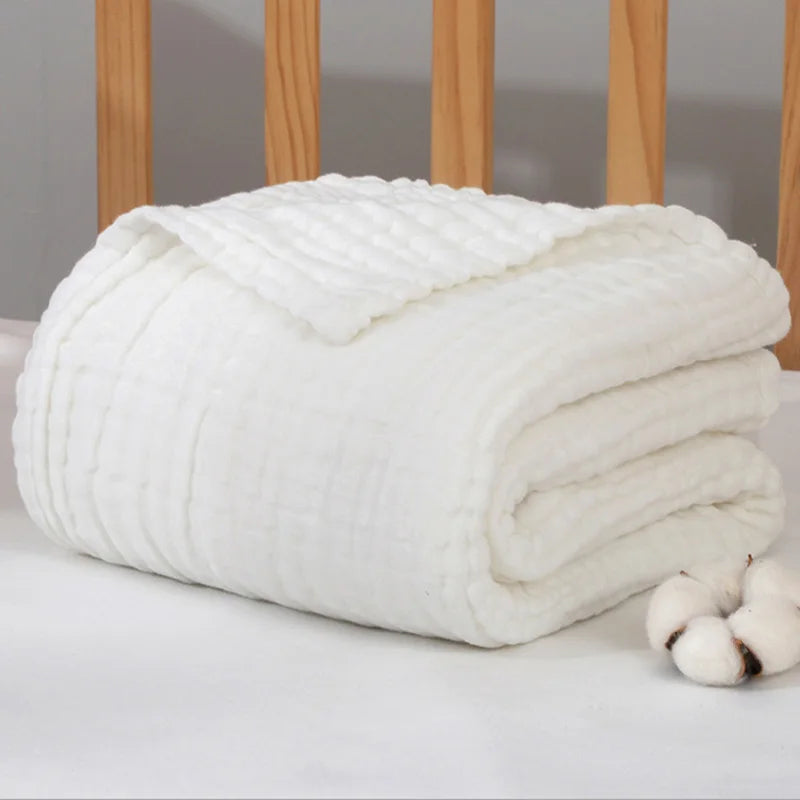 Six-Layer Gauze Cotton Swaddle Blanket 41×41 in – Soft Breathable Wrap for Newborns Toddlers Boys Girls Bath Towel Stroller Cover Nursing | Thomler