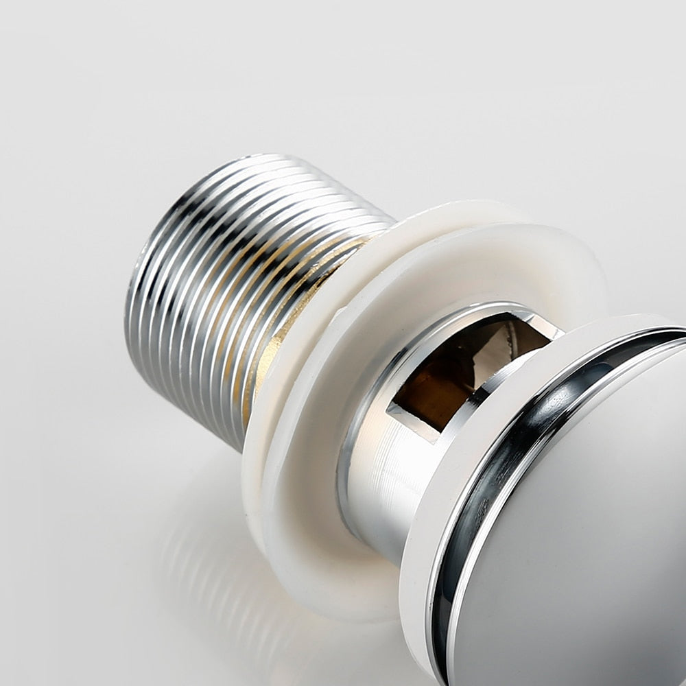 Vessel Sink Drain Assembly with Pop-Up Stopper for Modern Bathrooms – Overflow & Non-Overflow Configurations | Thomler