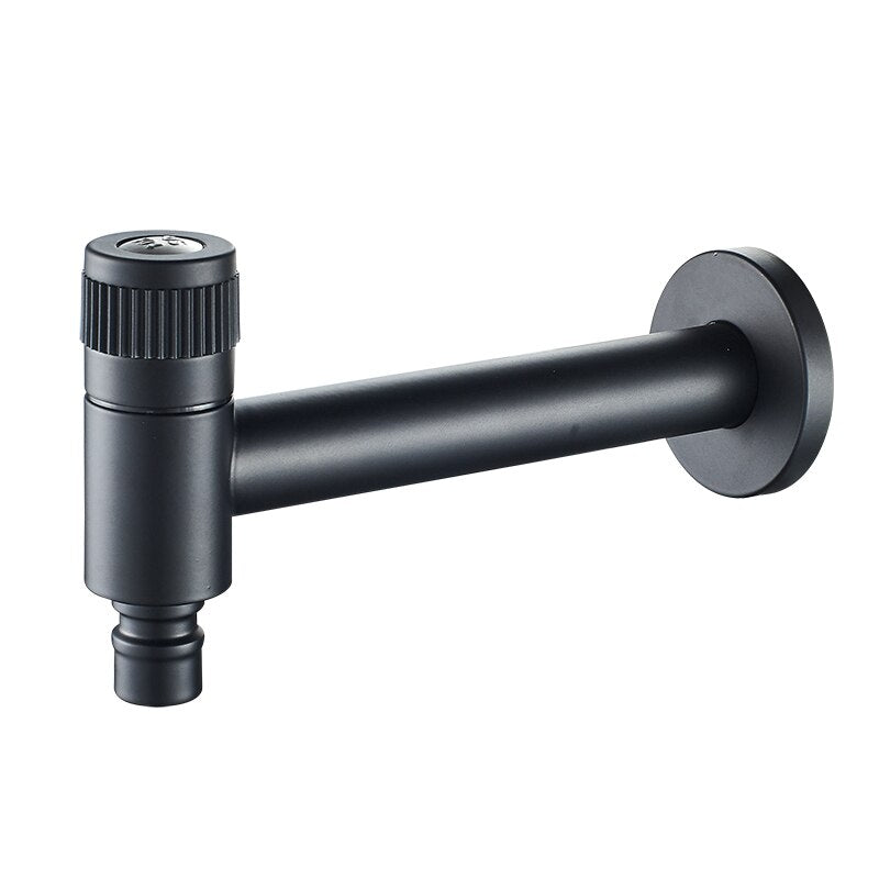 Wall-Mount Outdoor Garden Faucet | Cold Water Hose Spigot with Brass Valve & Stainless Steel Body for Yard, Patio & Balcony | Thomler