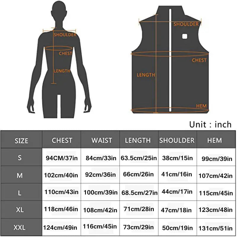 Women's USB Heated Vest with Infrared Heat Zones for Cold Weather | Lightweight Rechargeable Warming Jacket for Fall Winter Outdoor | Thomler