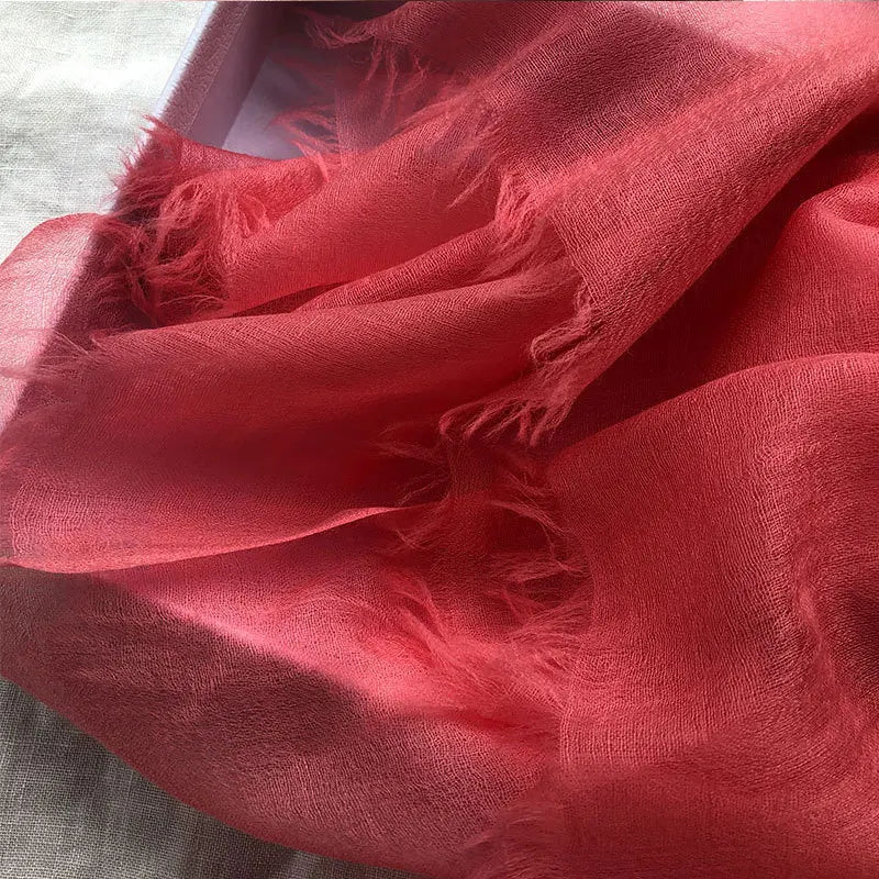 Pure Cashmere Wrap – Lightweight 91x39 in Long Scarf for Women, Ultra Soft All-Season Shawl, Cozy & Breathable Neck Accessory | Thomler