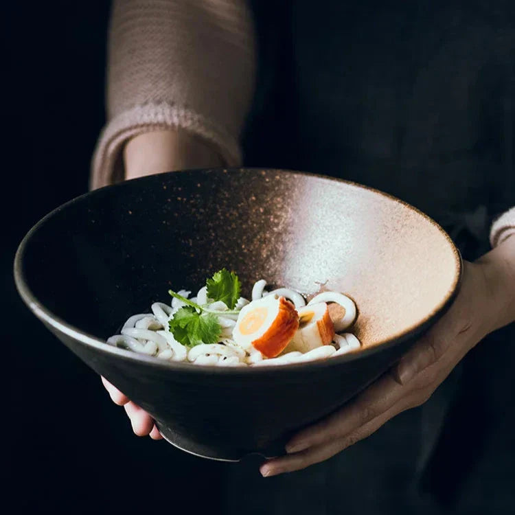 Ramen Bowl Ceramic 18.0 cm Japanese Style Soup Noodle Rice Serving Dish Minimalist Tableware | Thomler