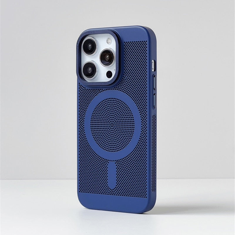 Cooling iPhone Case with MagSafe – Raised Edge Protection for Camera & Screen – Shock-Absorbing TPU Design for Daily Use | Thomler