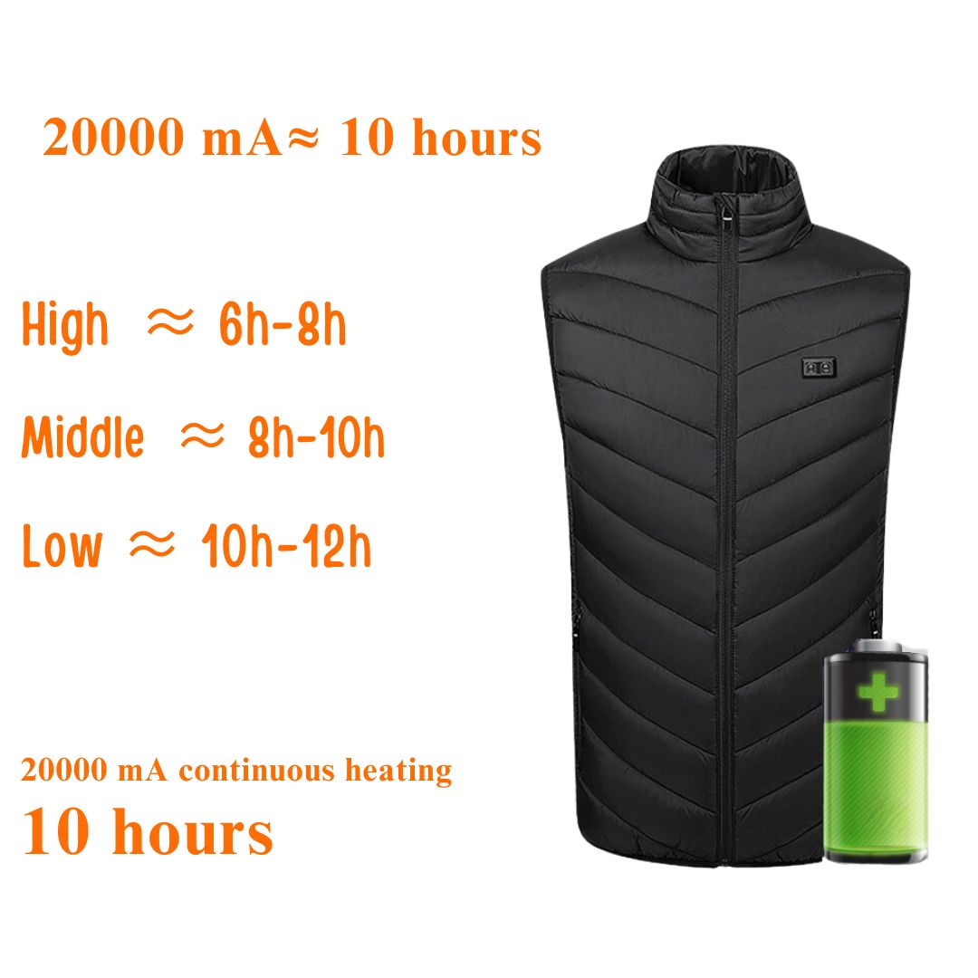 USB Heated Vest with 3-Level Temperature Control – Rechargeable Warming Gilet for Men & Women | Thomler