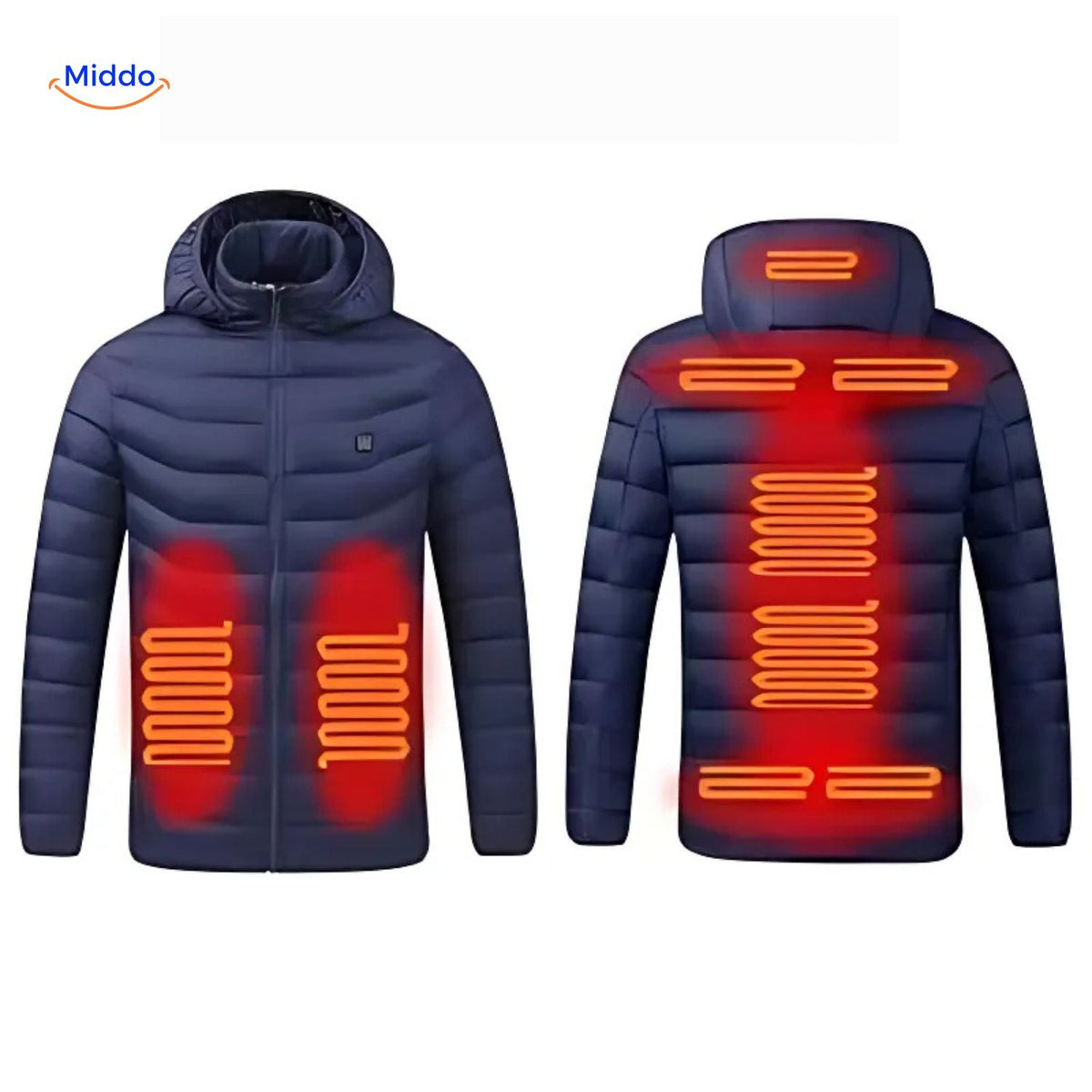 USB Heated Jacket with Tailored Silhouette and Zipper Design for Cold Weather Wear | Thomler