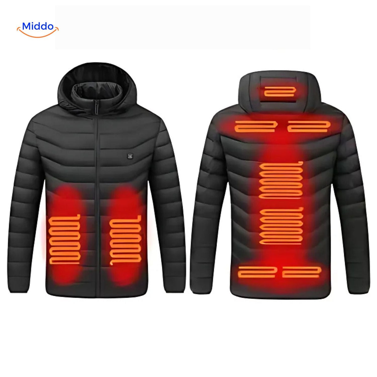 USB Heated Jacket with Tailored Silhouette and Zipper Design for Cold Weather Wear | Thomler