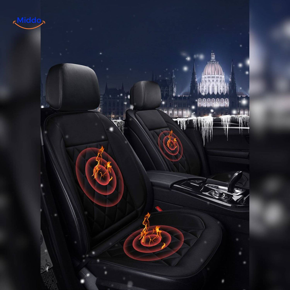 12V Heated Car Seat Cushion Pad – Portable Warmth for Vehicle, Office & Home | Thomler
