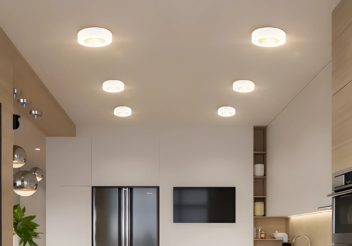 Slim LED Recessed Ceiling Light – Low-Profile Downlight, Dimmable Flush Mount for Kitchen, Living Room, Office | Thomler