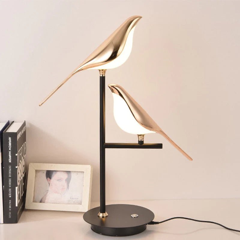 Metal Bird Wall Sconce LED Fixture Gold Decorative Light for Living Room Bedroom Hallway Modern Home Accent Lighting | Thomler