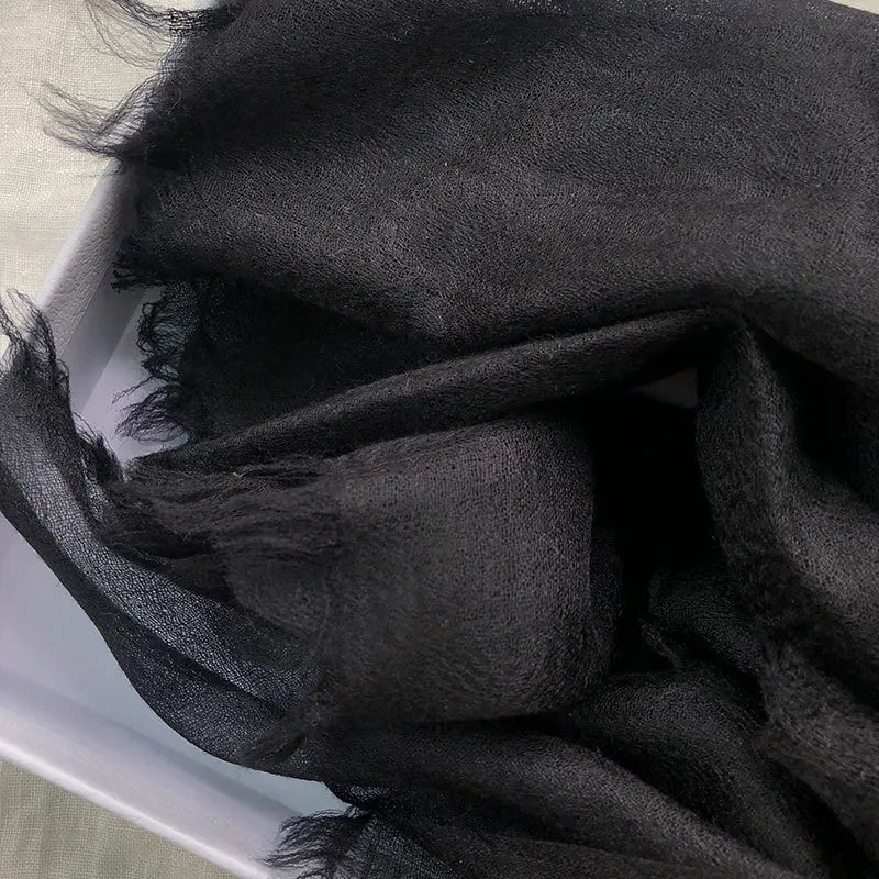 Pure Cashmere Wrap – Lightweight 91x39 in Long Scarf for Women, Ultra Soft All-Season Shawl, Cozy & Breathable Neck Accessory | Thomler