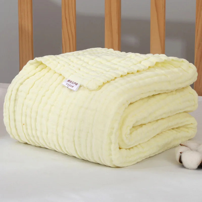 Six-Layer Gauze Cotton Swaddle Blanket 41×41 in – Soft Breathable Wrap for Newborns Toddlers Boys Girls Bath Towel Stroller Cover Nursing | Thomler