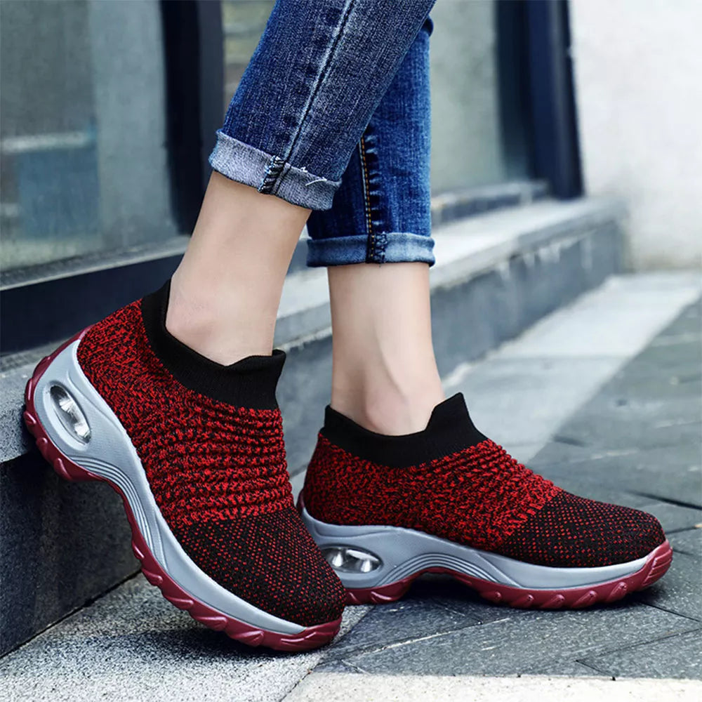 Women's Air-Cushion Orthopedic Sneakers for All-Day Comfort & Support – Shock Absorbing Athletic Walking Shoes with Enhanced Stability | Thomler