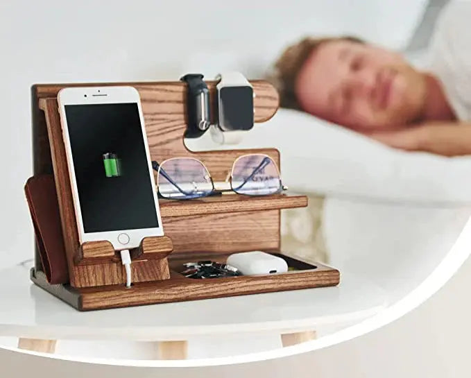Desktop Caddy with Phone Dock and Accessory Compartments for Office Organization | Thomler