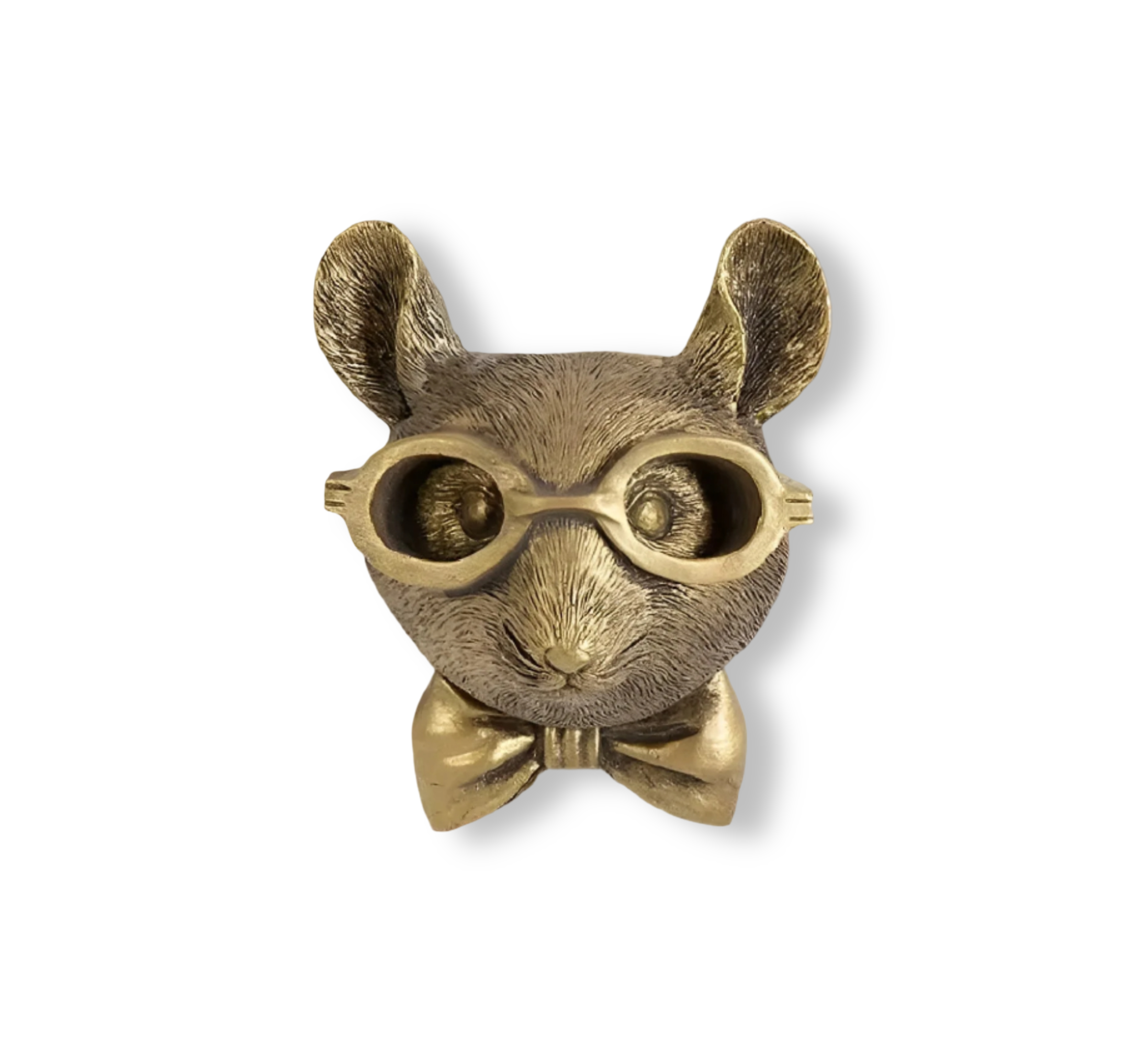 Animal Head Wall Hook Resin Decorative Hanger for Keys Coats Bags Entryway Bedroom Handcrafted Bronze Brass Wildlife Accent Organizer Home | Thomler