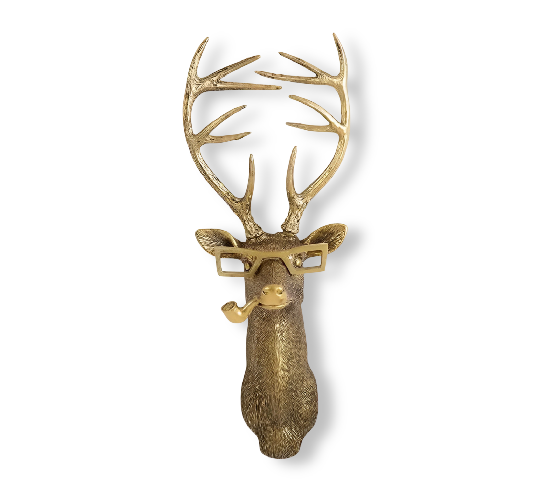 Animal Head Wall Hook Resin Decorative Hanger for Keys Coats Bags Entryway Bedroom Handcrafted Bronze Brass Wildlife Accent Organizer Home | Thomler