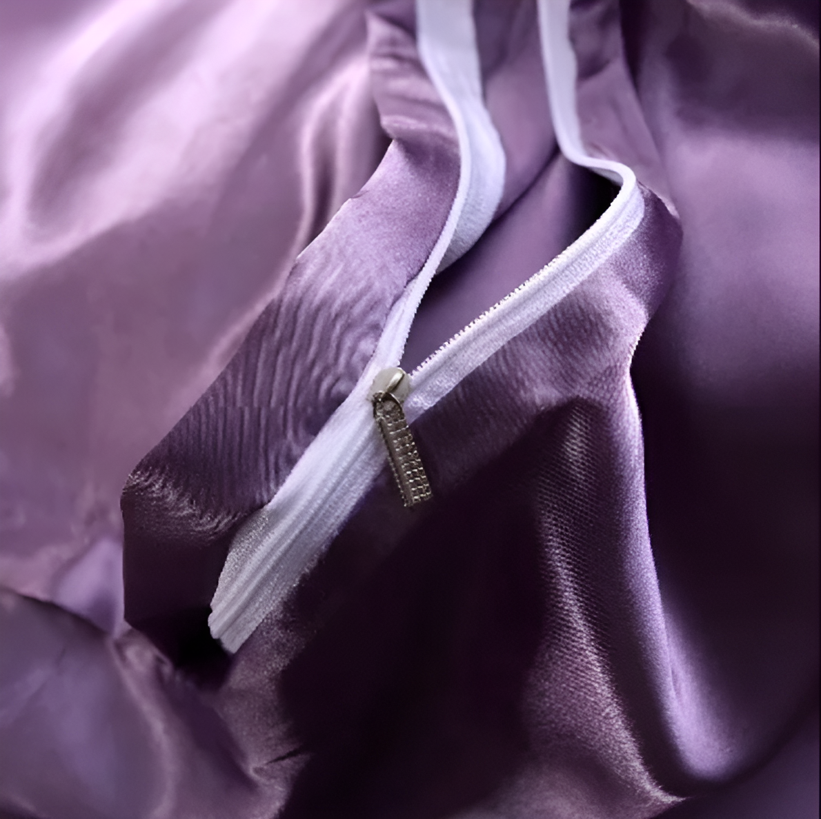 Bedding Set Mulberry Silk Blend 180 gsm Purple Bedroom Duvet Cover Fitted Sheet Pillowcases Luxury Sleep Set | Thomler
