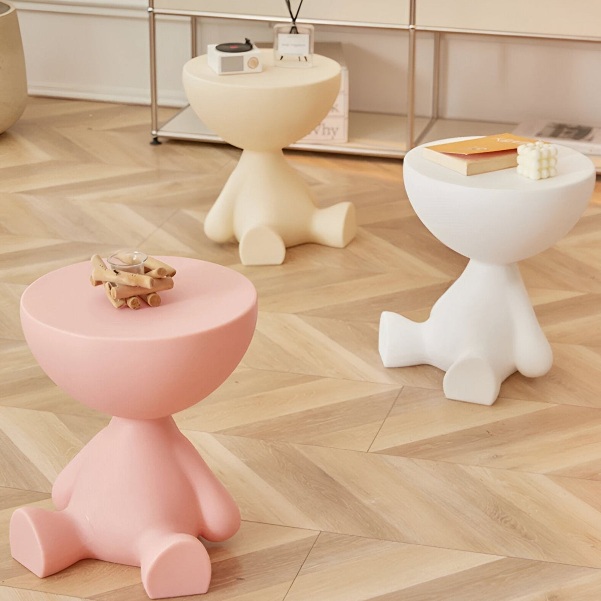 Contemporary Accent Side Table – Lightweight Resin Construction for Living Areas & Beyond | Thomler