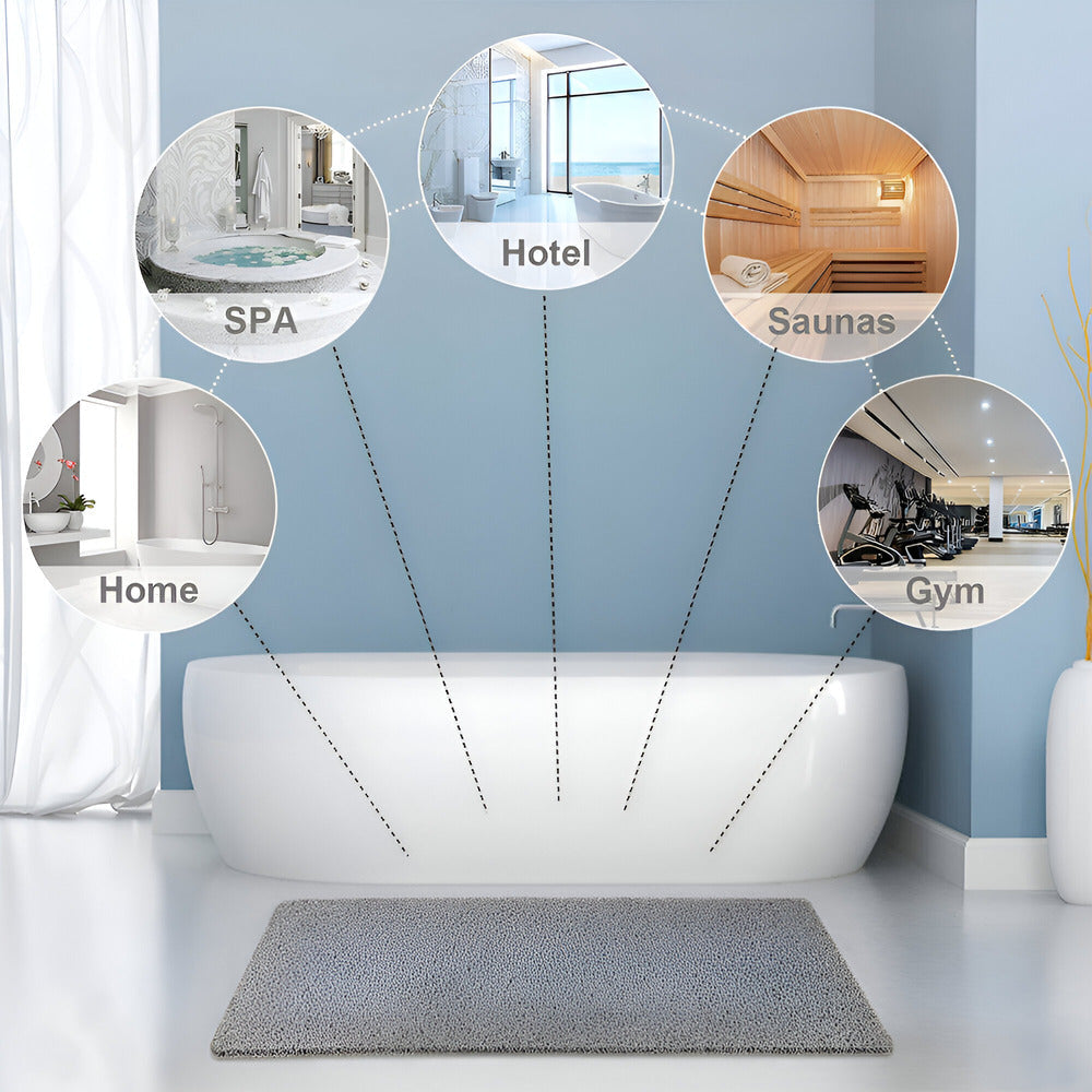 Non-Slip Shower Mat with Soft Cushioned Surface for Bathroom Safety and Comfort | Thomler