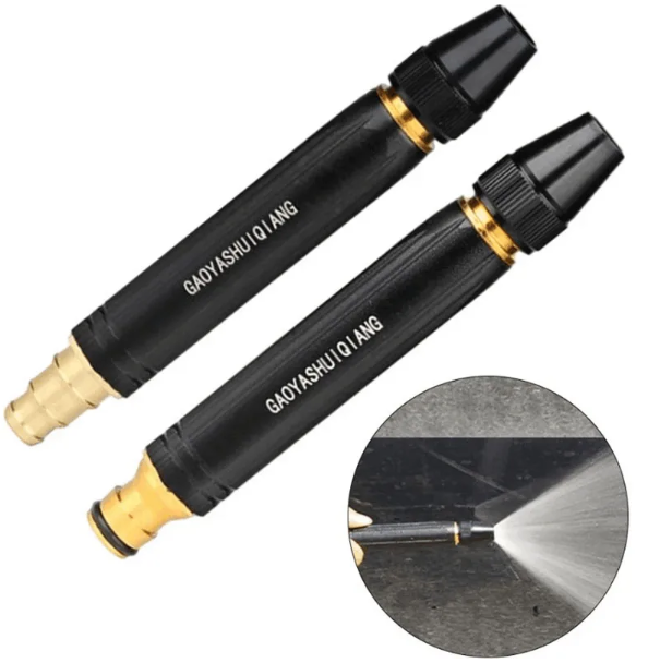 High-Pressure Garden Hose Nozzle with 8 Adjustable Spray Patterns for Lawn Care & Car Washing | Thomler