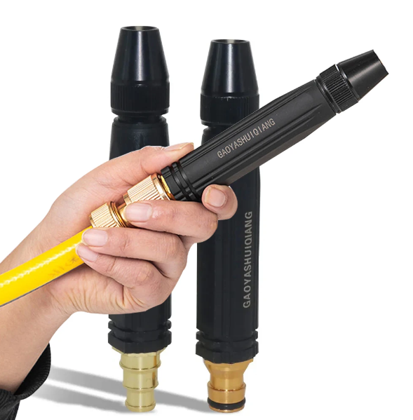 High-Pressure Garden Hose Nozzle with 8 Adjustable Spray Patterns for Lawn Care & Car Washing | Thomler