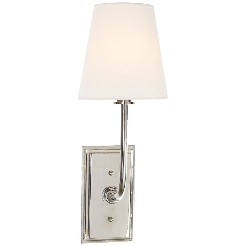 Wall Lamp Brass Fabric Shade E12 Indoor Bedroom Living Room Classic Sconce Lighting Fixture | Thomler