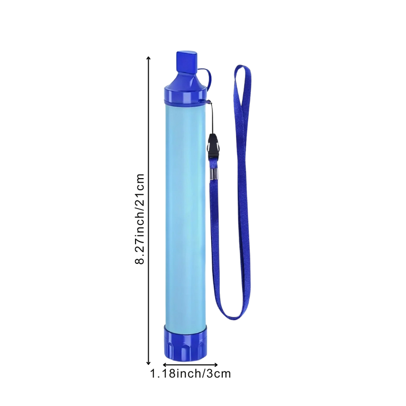 Portable Water Filter Straw for Camping Hiking Emergency 4-Stage Purification System Outdoor Survival Gear Lightweight Travel Backpacking | Thomler