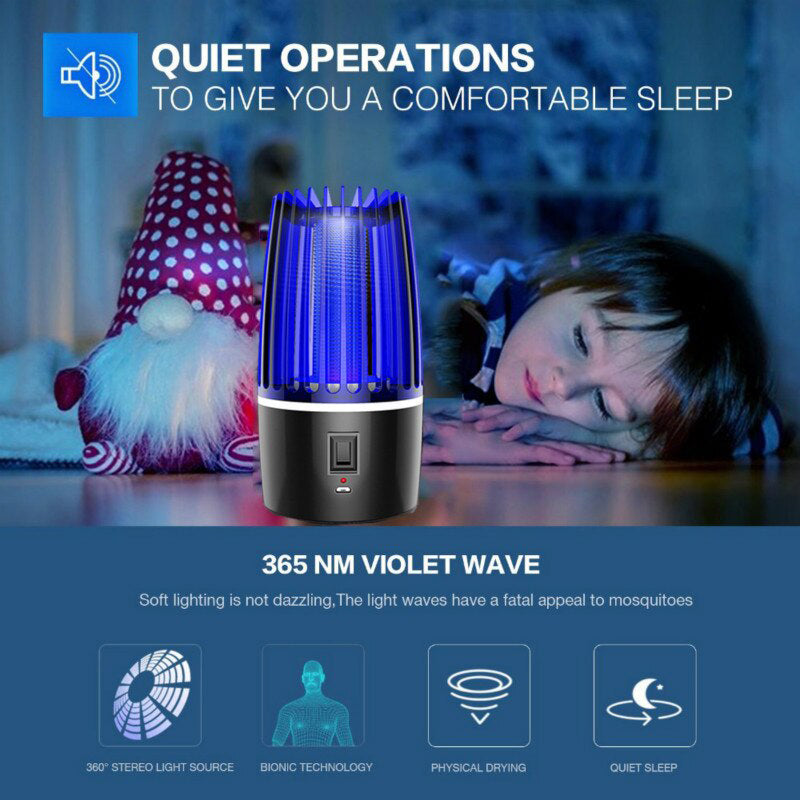 Dual-Purpose Bug Zapper Lantern with USB Charging – Portable Insect Trap for Indoor & Outdoor Use | Thomler
