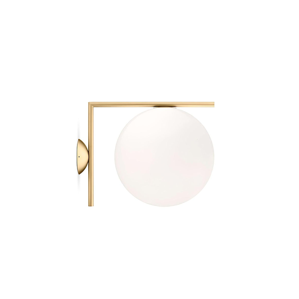 Handblown Opal Glass Wall Sconce – Modern Minimalist Wall Light Fixture with Metal Base | Thomler