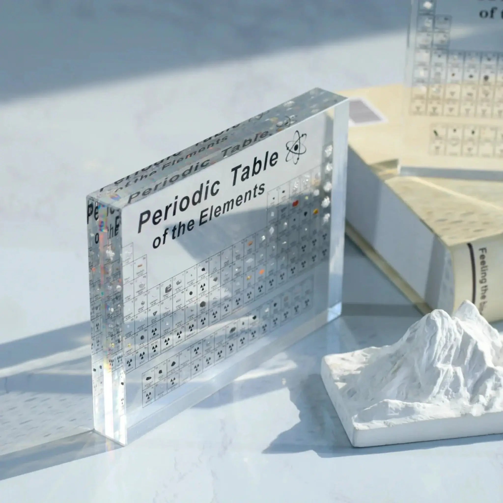 Periodic Table Element Display with Real Specimens – Educational Science Decor for Classroom, Office & Home | Thomler