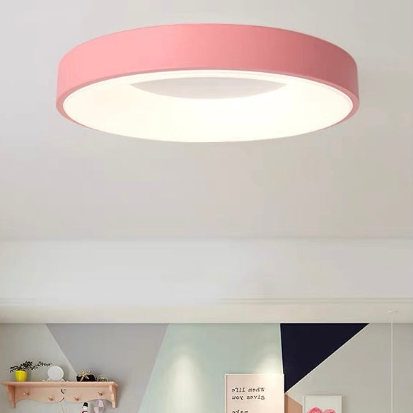 Ceiling Light Iron Acrylic LED Flush Mount Low Ceiling Bedroom Hallway Living Room Modern Round Lighting Fixture | Thomler