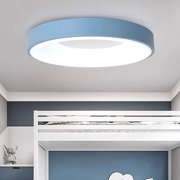 Ceiling Light Iron Acrylic LED Flush Mount Low Ceiling Bedroom Hallway Living Room Modern Round Lighting Fixture | Thomler