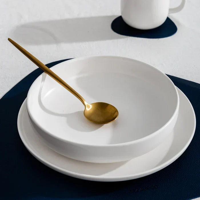 Stainless Steel Flatware Set – Matte Finish 5-Piece Place Settings for Everyday & Formal Dining | Thomler