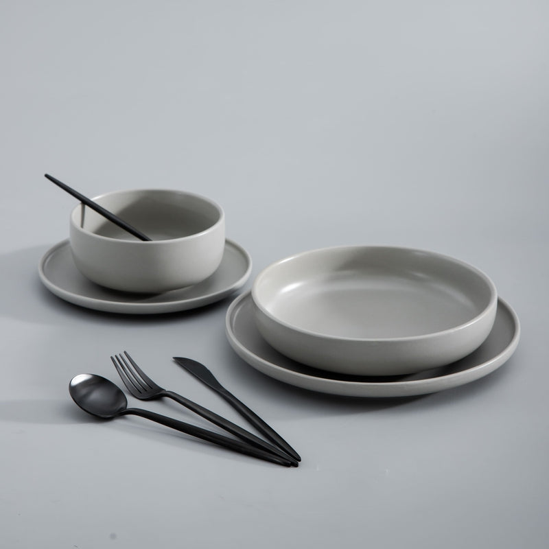 Stainless Steel Flatware Set – Matte Finish 5-Piece Place Settings for Everyday & Formal Dining | Thomler