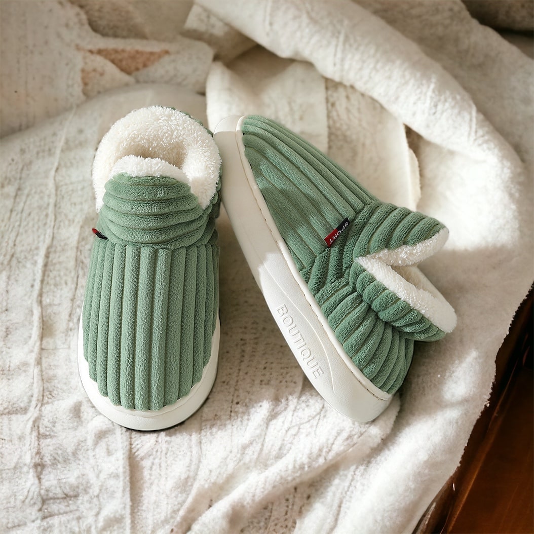 Cushioned Indoor House Slippers with Anti-Slip Sole – Breathable Cotton Lining for All-Day Comfort – Unisex Winter Footwear for Men & Women | Thomler