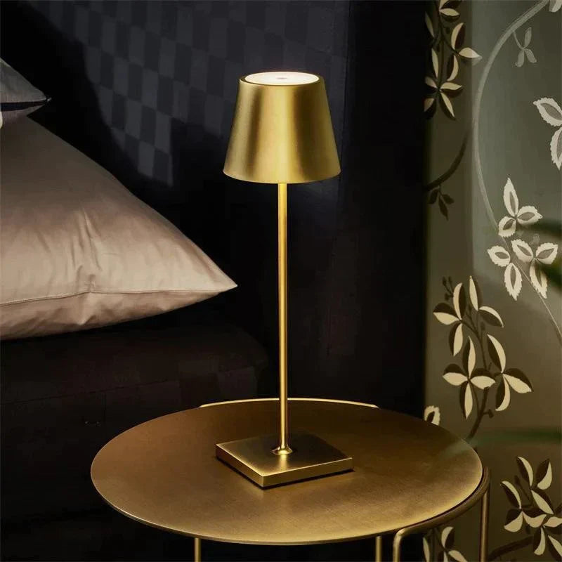 Rechargeable LED Table Lamp with Touch Control – Cordless Portable Light for Indoor & Outdoor Use – IP65 Waterproof Desk Lamp – Adjustable | Thomler