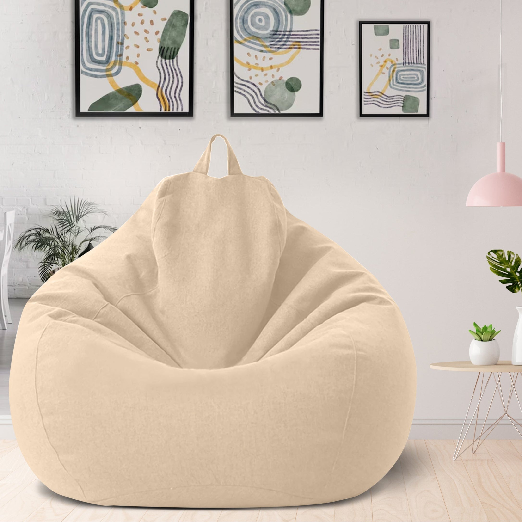 Washable Polyester Bean Bag Cover for Custom Filling – Adults & Teens Lounge Chair in 8 Colors, Modern Home Seating for Living Room | Thomler
