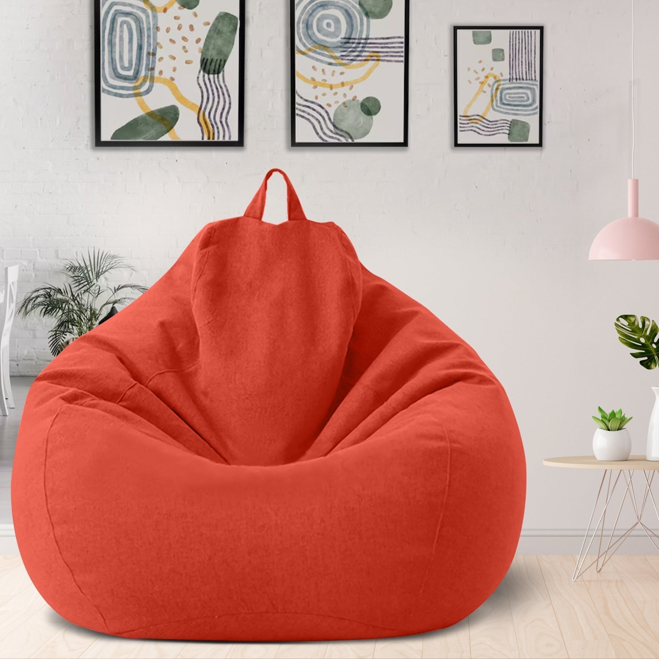 Washable Polyester Bean Bag Cover for Custom Filling – Adults & Teens Lounge Chair in 8 Colors, Modern Home Seating for Living Room | Thomler