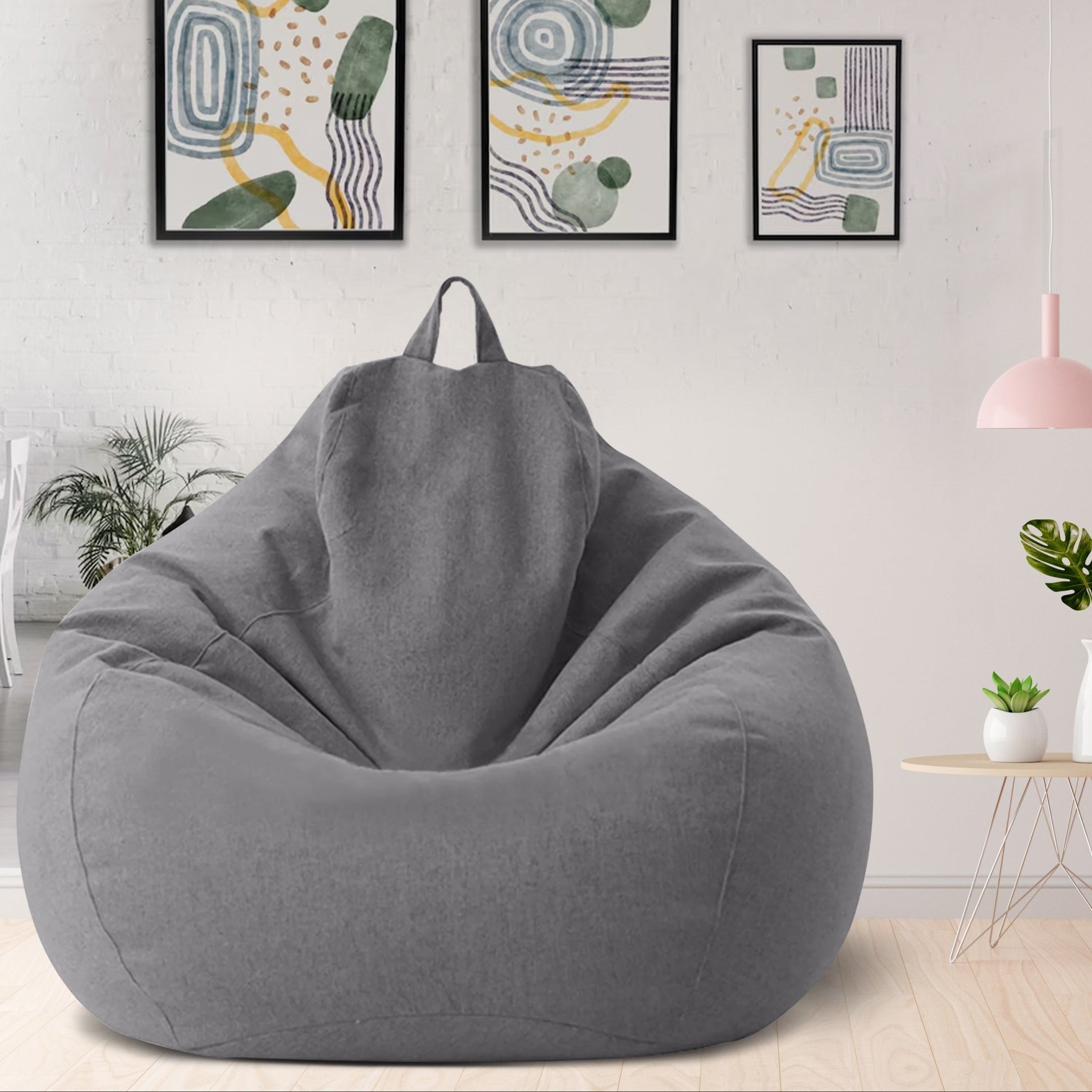 Washable Polyester Bean Bag Cover for Custom Filling – Adults & Teens Lounge Chair in 8 Colors, Modern Home Seating for Living Room | Thomler