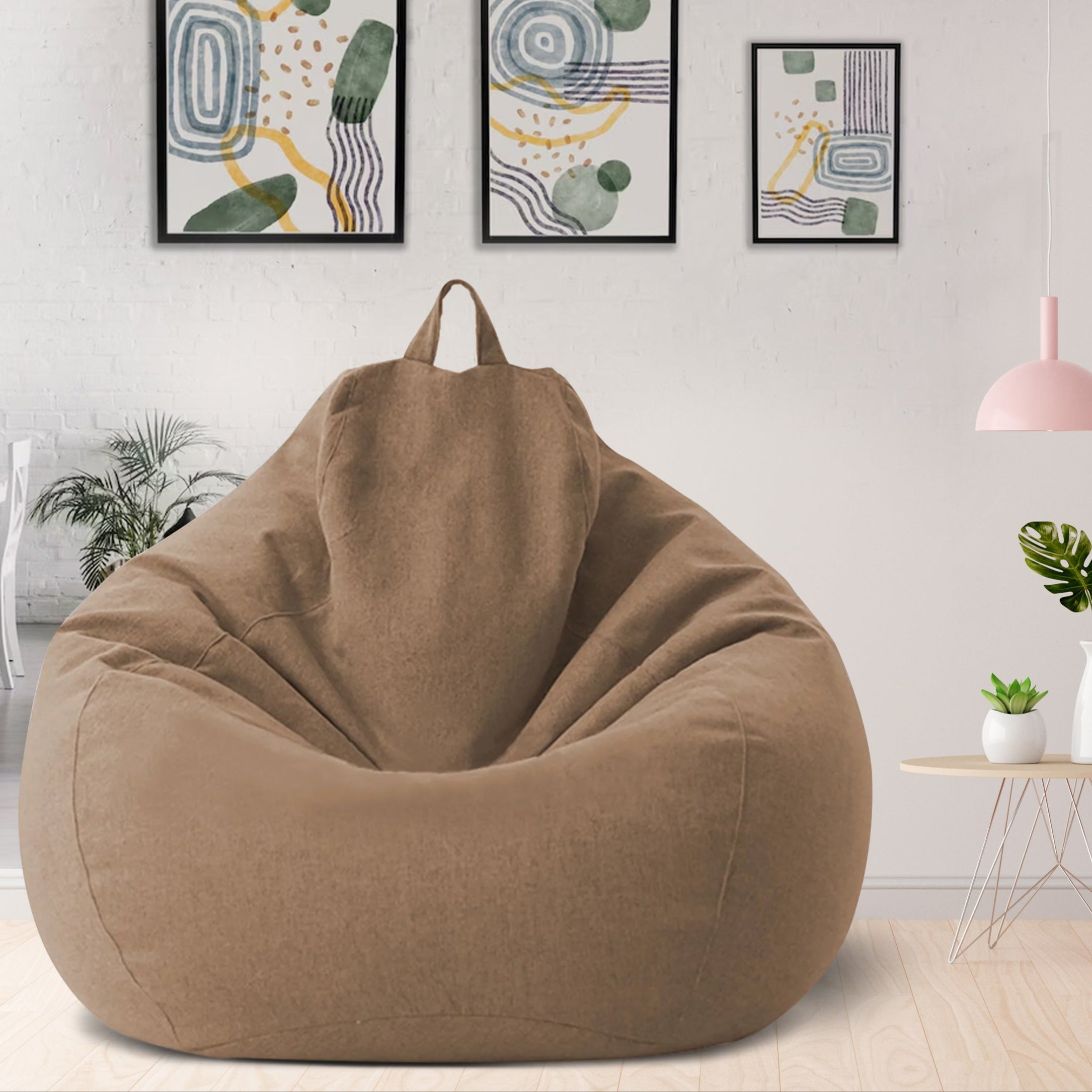 Washable Polyester Bean Bag Cover for Custom Filling – Adults & Teens Lounge Chair in 8 Colors, Modern Home Seating for Living Room | Thomler