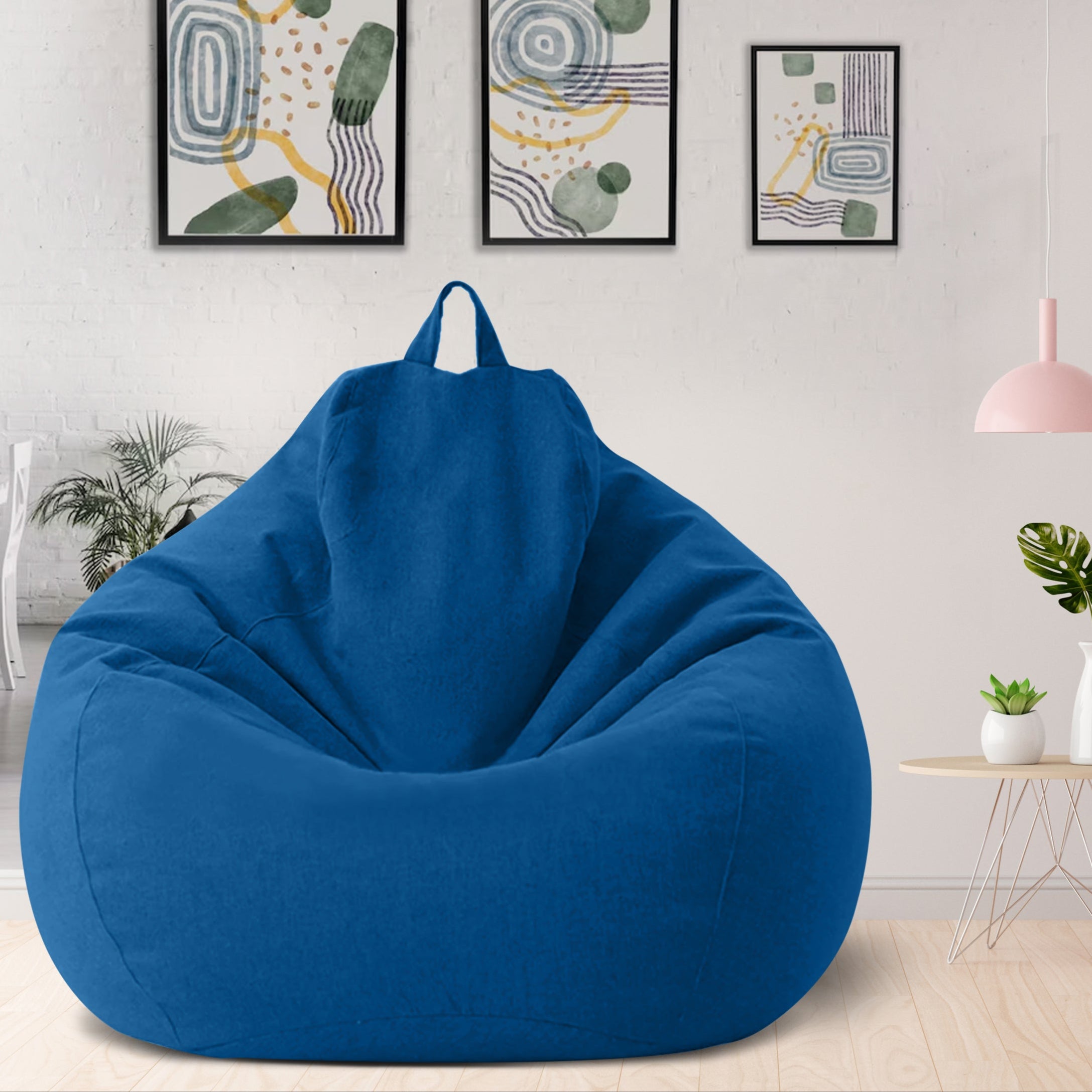 Washable Polyester Bean Bag Cover for Custom Filling – Adults & Teens Lounge Chair in 8 Colors, Modern Home Seating for Living Room | Thomler