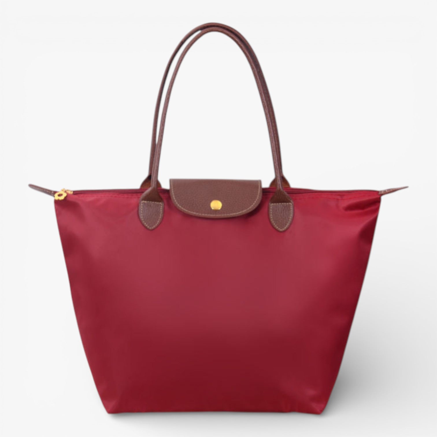 Water-Resistant Nylon Tote Bag with Leather Accents – Spacious Everyday Carry Purse for Work Travel Shopping | Thomler
