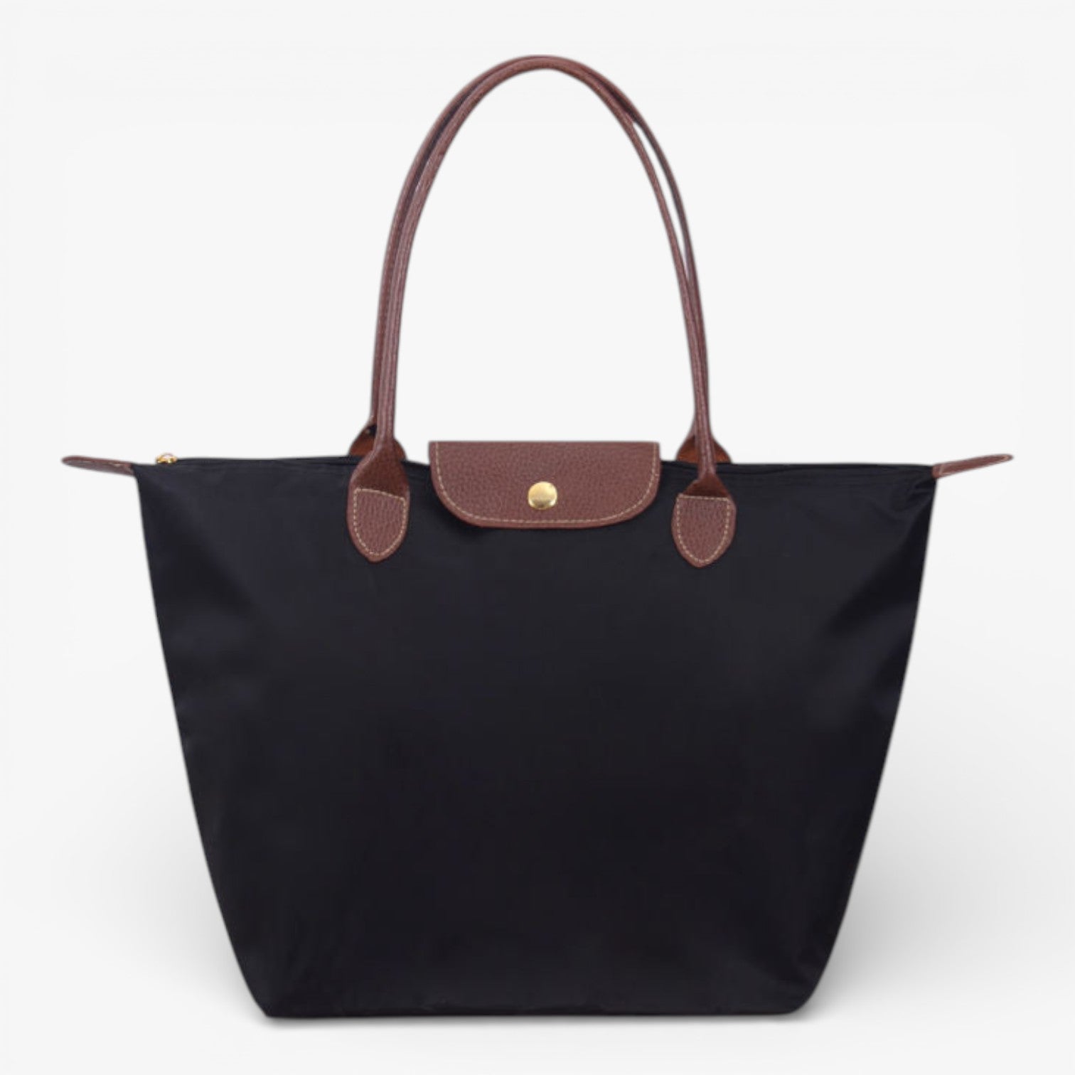 Water-Resistant Nylon Tote Bag with Leather Accents – Spacious Everyday Carry Purse for Work Travel Shopping | Thomler