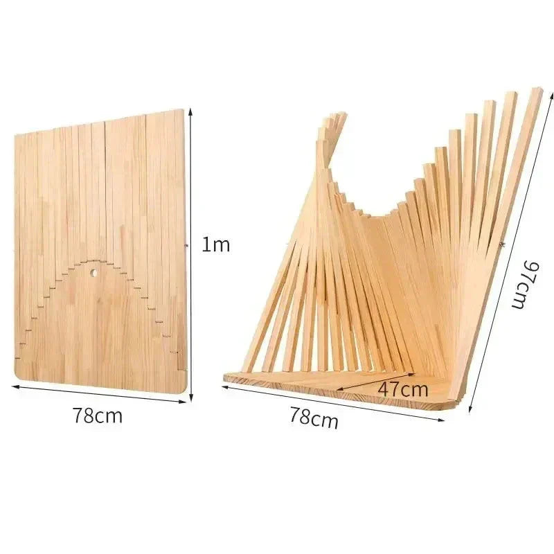 Wall Desk Solid Wood 60.0 cm x 60.0 cm Foldable Home Office Space Saving Wall Mounted Workstation Scandinavian Design | Thomler