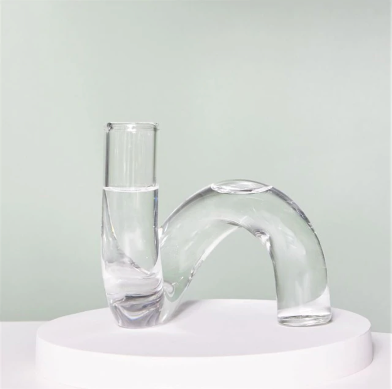Glass Vase Borosilicate Glass 13.0 cm Coloured Loop Design Table Windowsill Hydroponic Decorative Flower Vase | Thomler