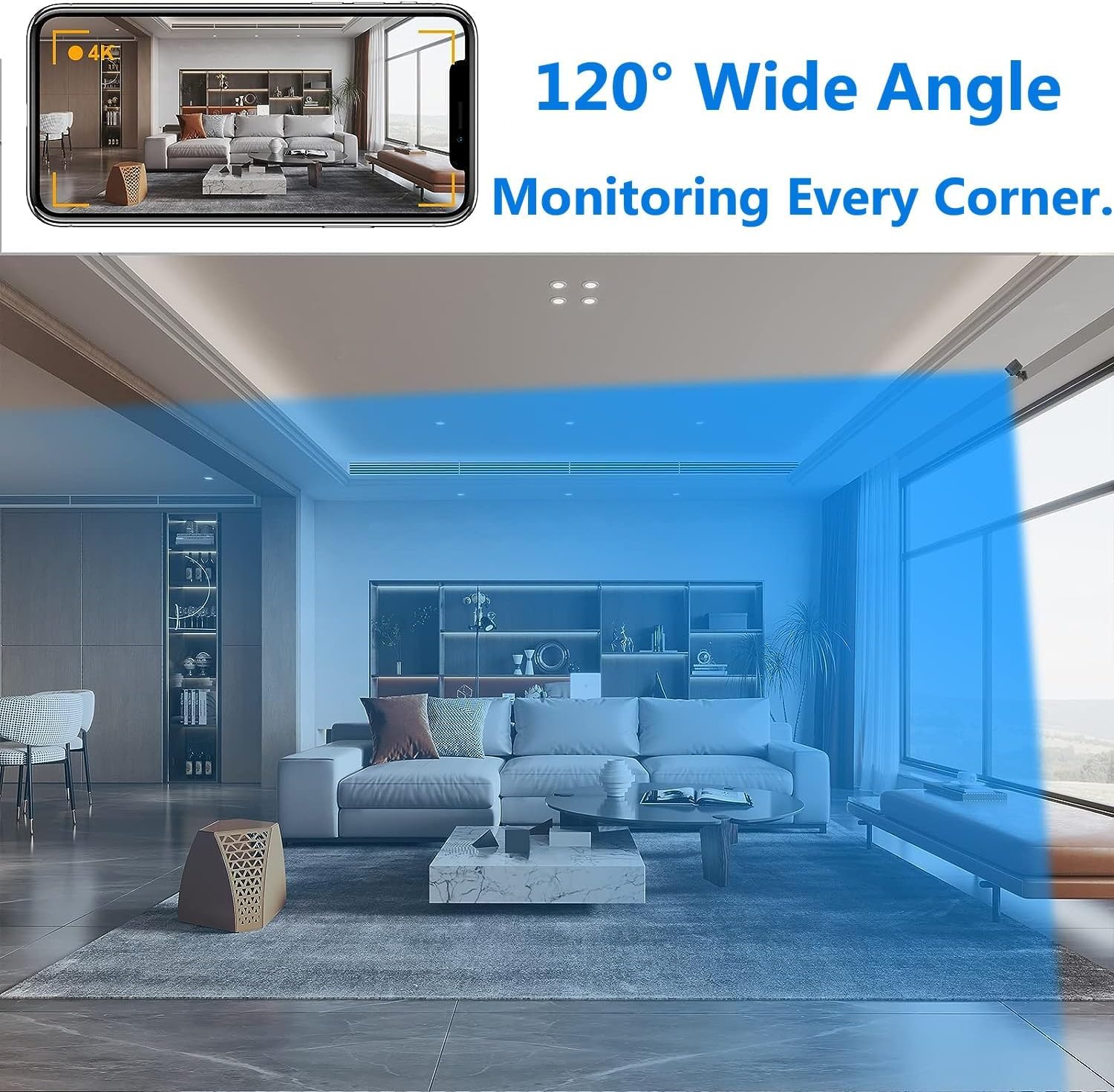 Indoor WiFi Security Camera 1080P HD Motion Detection Night Vision Home Monitoring System Wireless Surveillance Cam for Bedroom Office Livin | Thomler