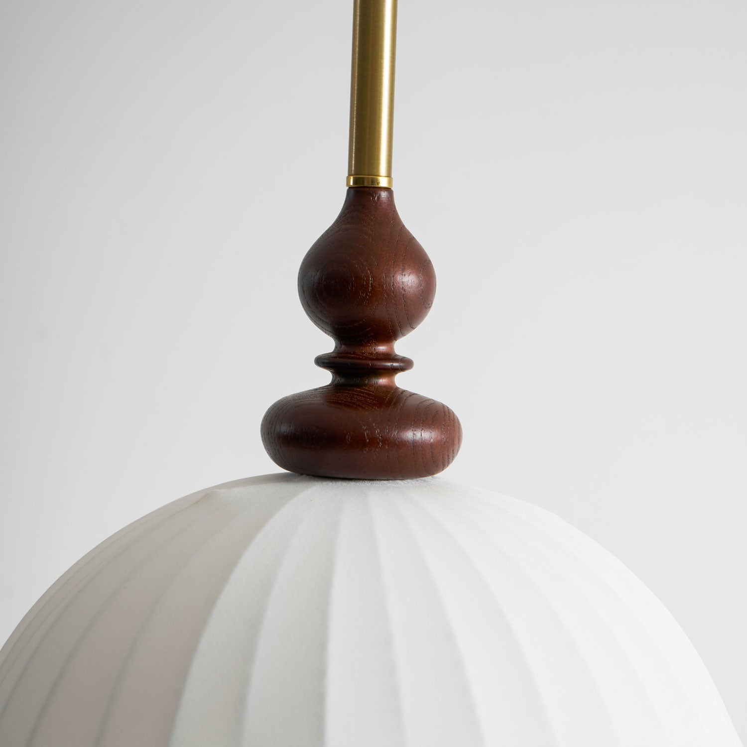 Adjustable Hanging Lamp with Layered Petal Shade Wood Metal Mixed Material 20 Inch Diameter for Dining Living Bedroom | Thomler