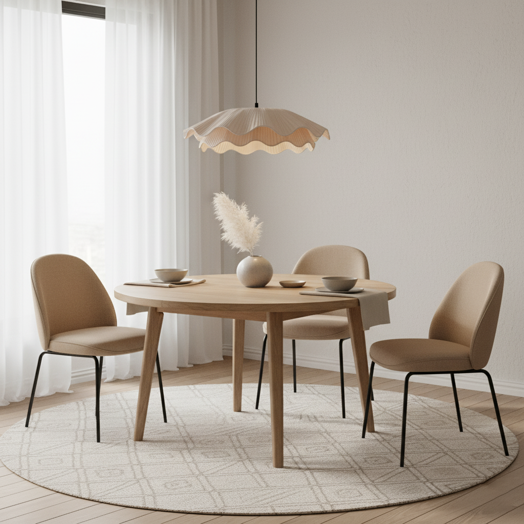 Pendant Light Brass 21.7 in Adjustable Ceiling Light Beige Black Living Room Dining Room Modern Minimalist Hanging Lamp | Thomler