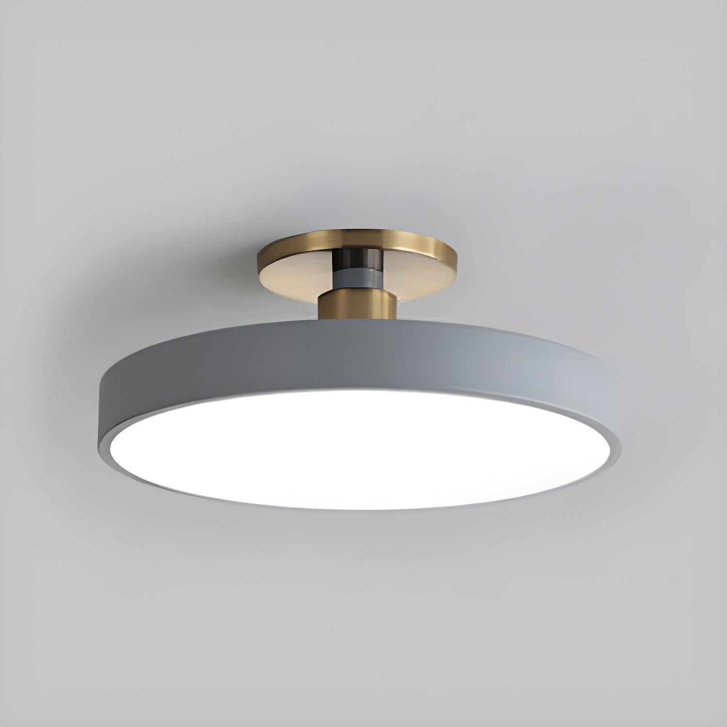Metal Flush Mount Ceiling Light 11.8 in Warm Ambient Indoor Dining Living Room Office LED | Thomler