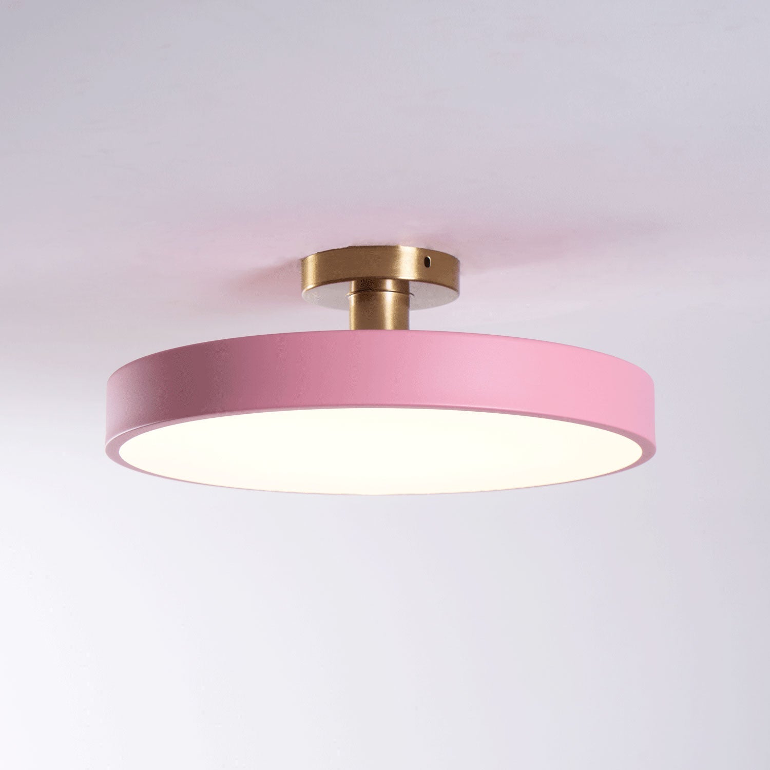 Metal Flush Mount Ceiling Light 11.8 in Warm Ambient Indoor Dining Living Room Office LED | Thomler