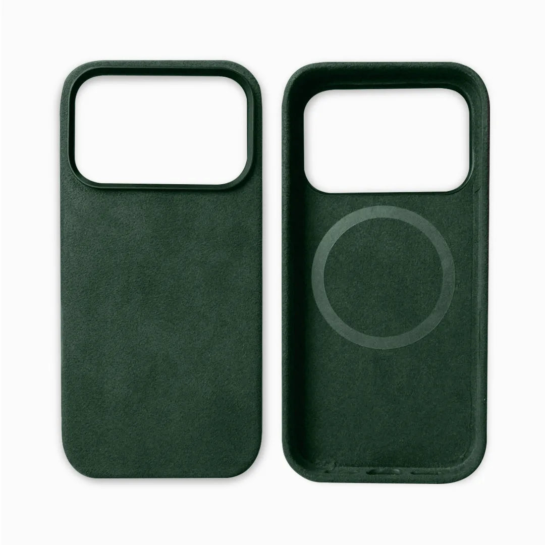 Premium Suede-Feel iPhone Case with Shock Absorption for 13-17 Series – Soft-Touch Protective Cover | Thomler